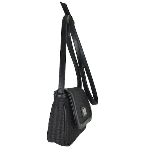 Bolsa Crossbody Monograma Negra Huser Mod M1B1915