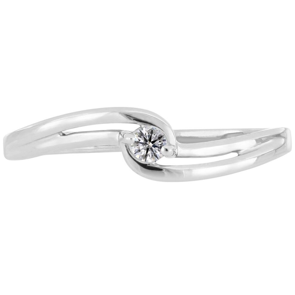 Solitario 14K Y Diamante Romanza