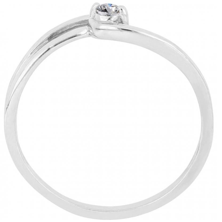 Solitario 14K Y Diamante Romanza
