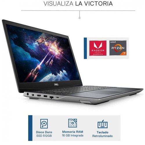 Laptop Gamer Dell Inspiron G515Se_R7 Amd Serie G Windos 10