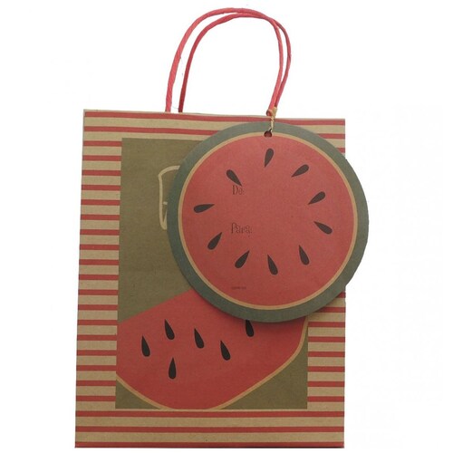Bolsa para Regalo Básica Nico Os de Papel Plastificado