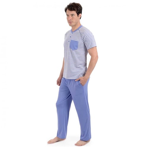 Pijama Azul Rayada para Hombre Royal Rcb Polo Club