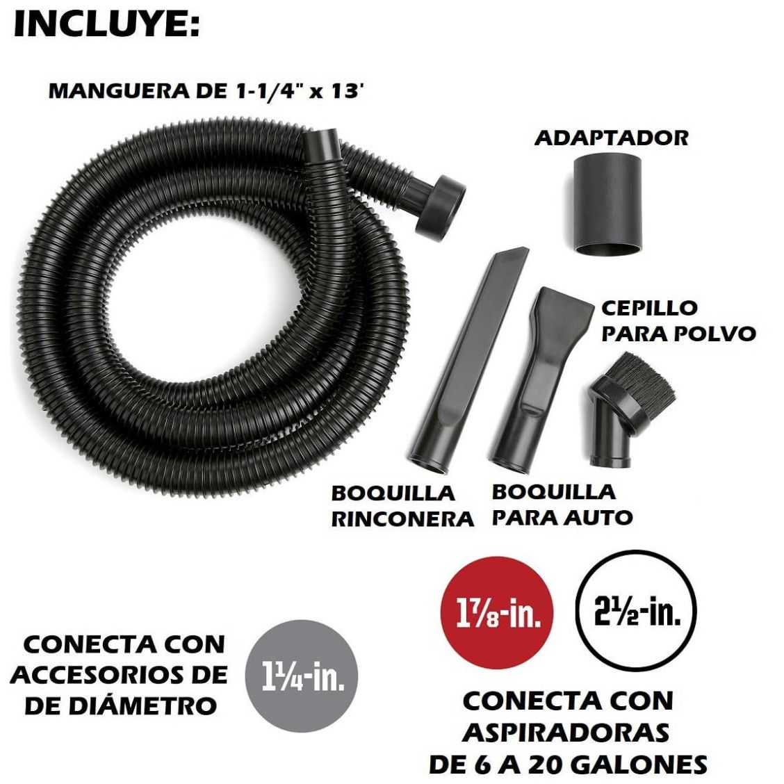 Kit de Limpieza para Autos para Aspiradoras Craftsman de 6 a 20 Galones Mod. Cmxzvbe38662