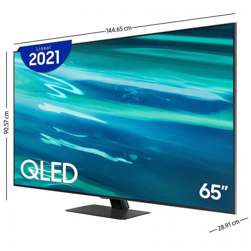 Paquete Pantalla 55" Samsung Smart Tv Qled 4K Qn55Q80Aafxzx + Barra de Sonido Samsung Hw-T400/zx