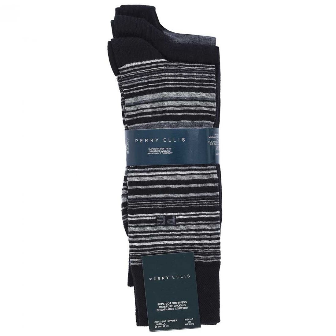 Calcetín 3 Pack Perry Ellis para Caballero
