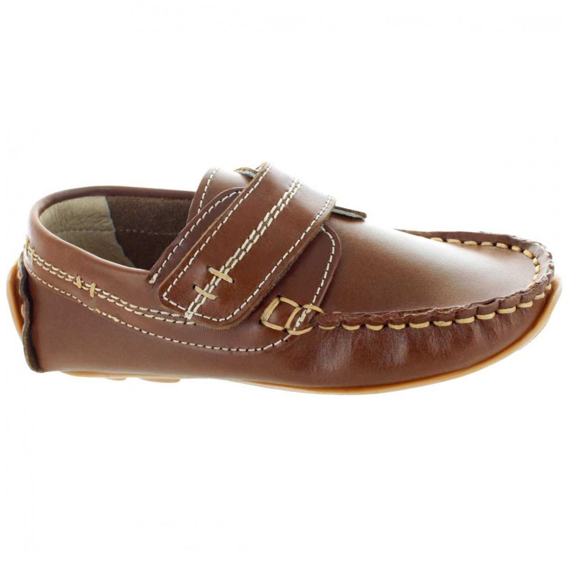 Mocasin Náutico 14-17 Miel 59147P19 Mini Burbujas para Niño