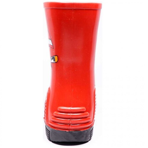 Bota para Lluvia 15-19 Rojo Negro Edward Bubble Gummers para Ni&ntilde;o