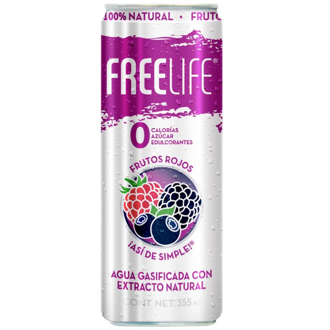 Agua Gasificada Con Extracto De Frutos Rojos Freelife Sears