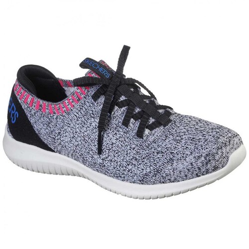Tenis con Agujeta Montada Skechers Negro Combinado
