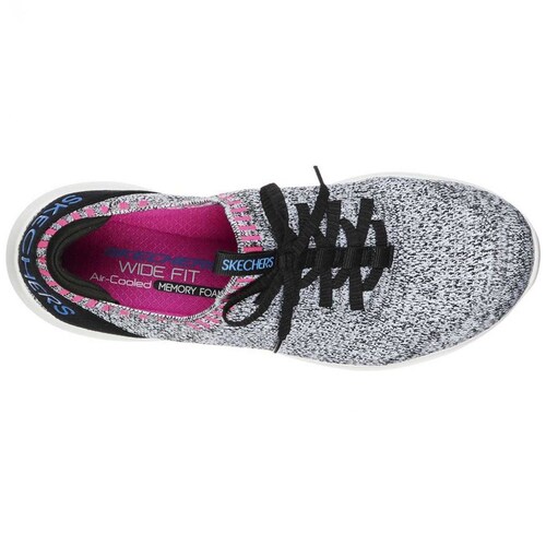 Tenis con Agujeta Montada Skechers Negro Combinado