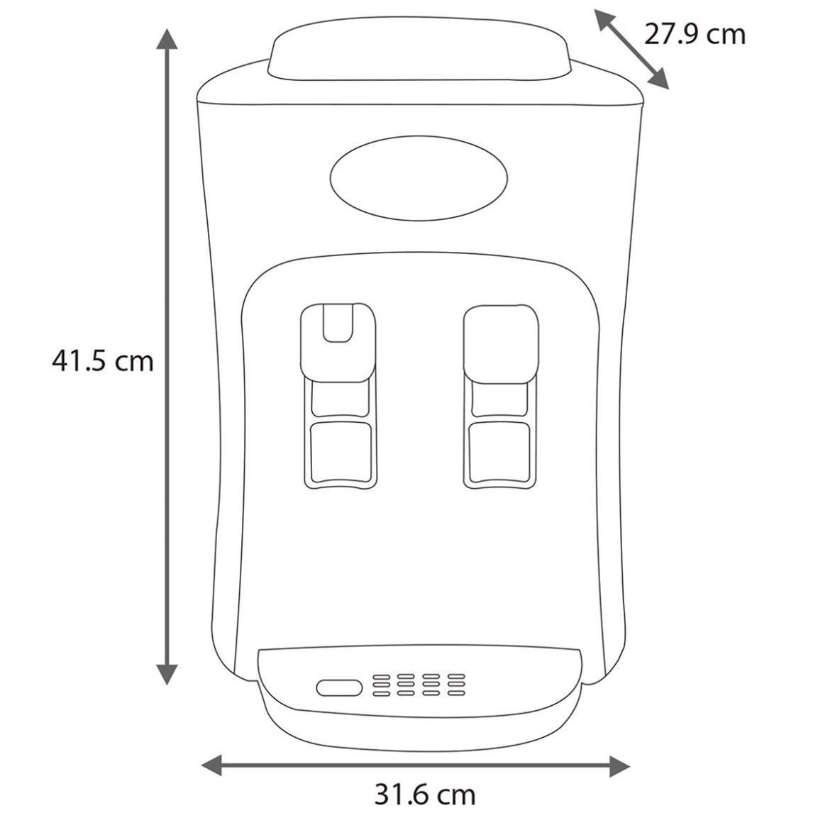 Dispensador Mabe Blanco Counter Top Emm2Pb