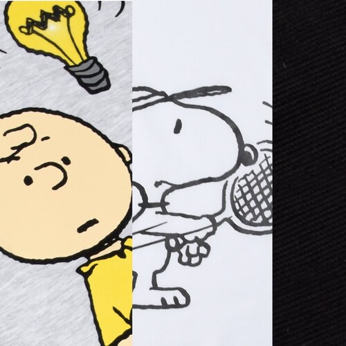Conjunto To 3 Piezas Playeras Manga Ranglan con Pantalón Gabar Snoopy