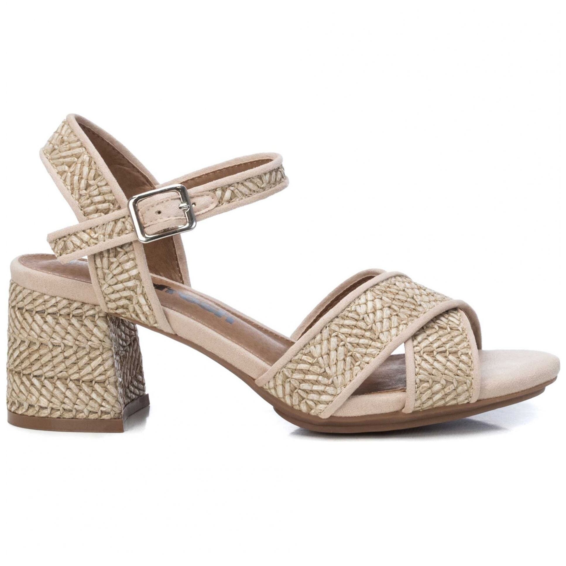 Sandalia Ajuste Cruzado Beige Xti