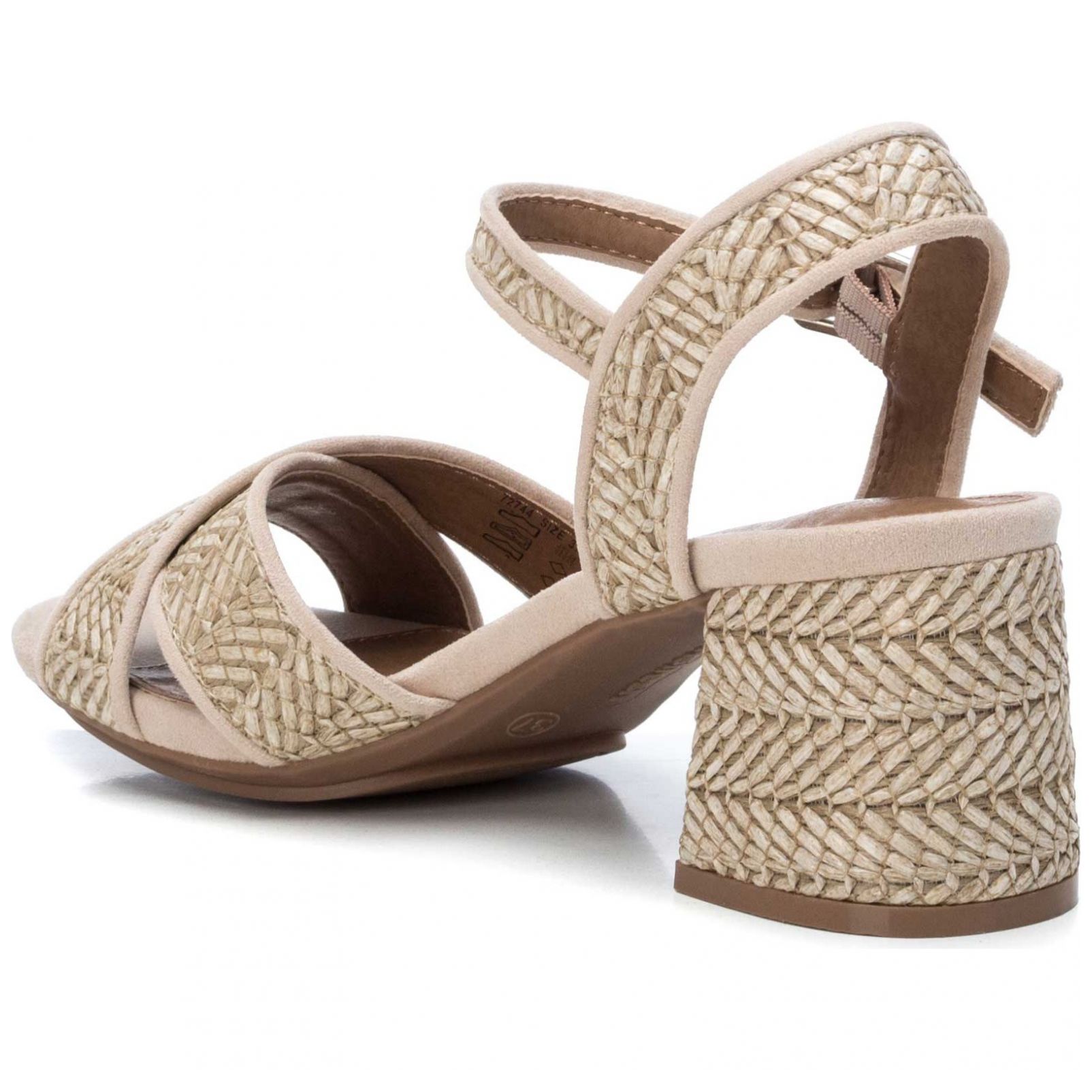 Sandalia Ajuste Cruzado Beige Xti
