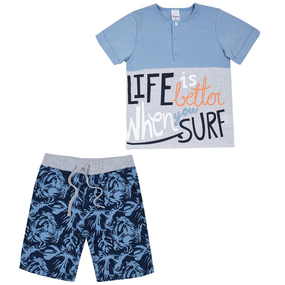 Conjunto 2 Piezas Playera Mc con Short Gabarina Being 2 Nice