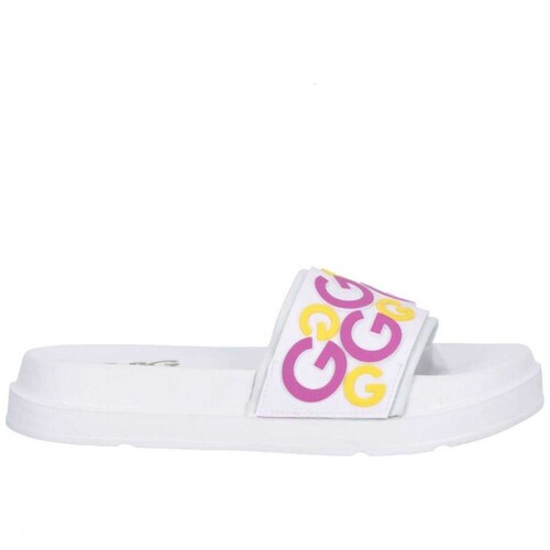 Sandalia Elaborado en Material Sint&eacute;tico con Estampado Logotipo, Color Multicolor G By Guess