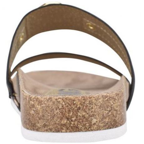 Sandalia con Punta Redonda Y Suela Tipo Flat, Color Café Medio G By Guess