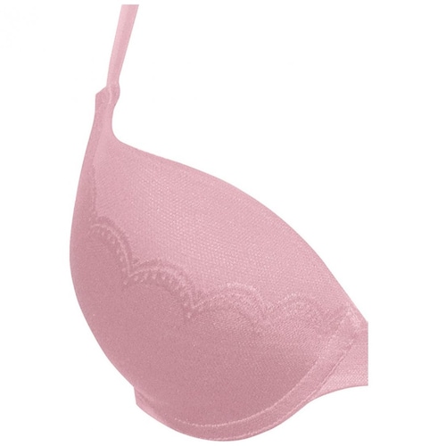 Brasier Rosa Pushup Jacquard de Ondas Powerbra