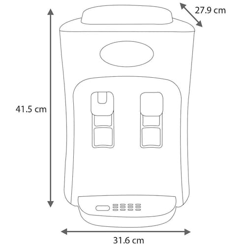 Dispensador Mabe Blanco Counter Top Emm2Pb