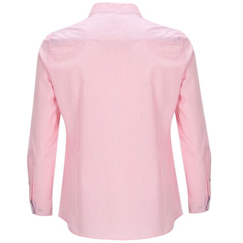 Camisa Rayas Manga Larga Rosa Royal Polo Club para Dama