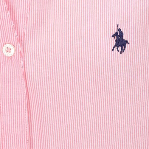 Camisa Rayas Manga Larga Rosa Royal Polo Club para Dama