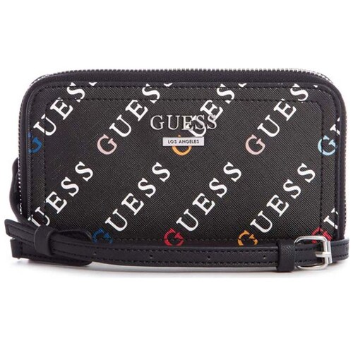 Bolsa Guess Tipo Top Zip Color Negro