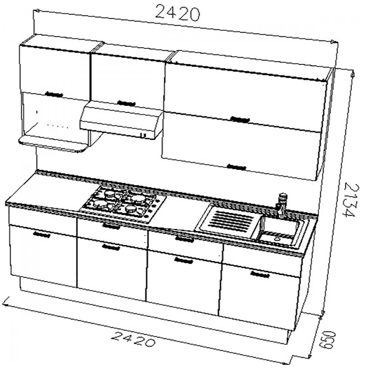 Cocina Belani 2.42 Izquierda