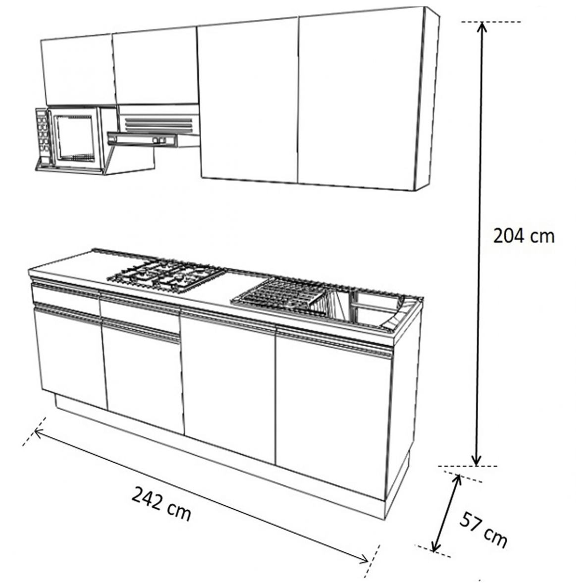 Cocina Berlín 2.42 Izquierda Ferreti