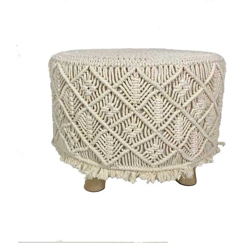Taburete Macrame Kira Vintage Home