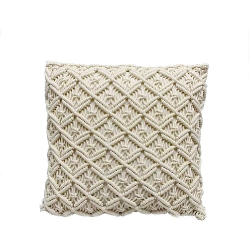 Cojín Macrame Rombos Vintage Home