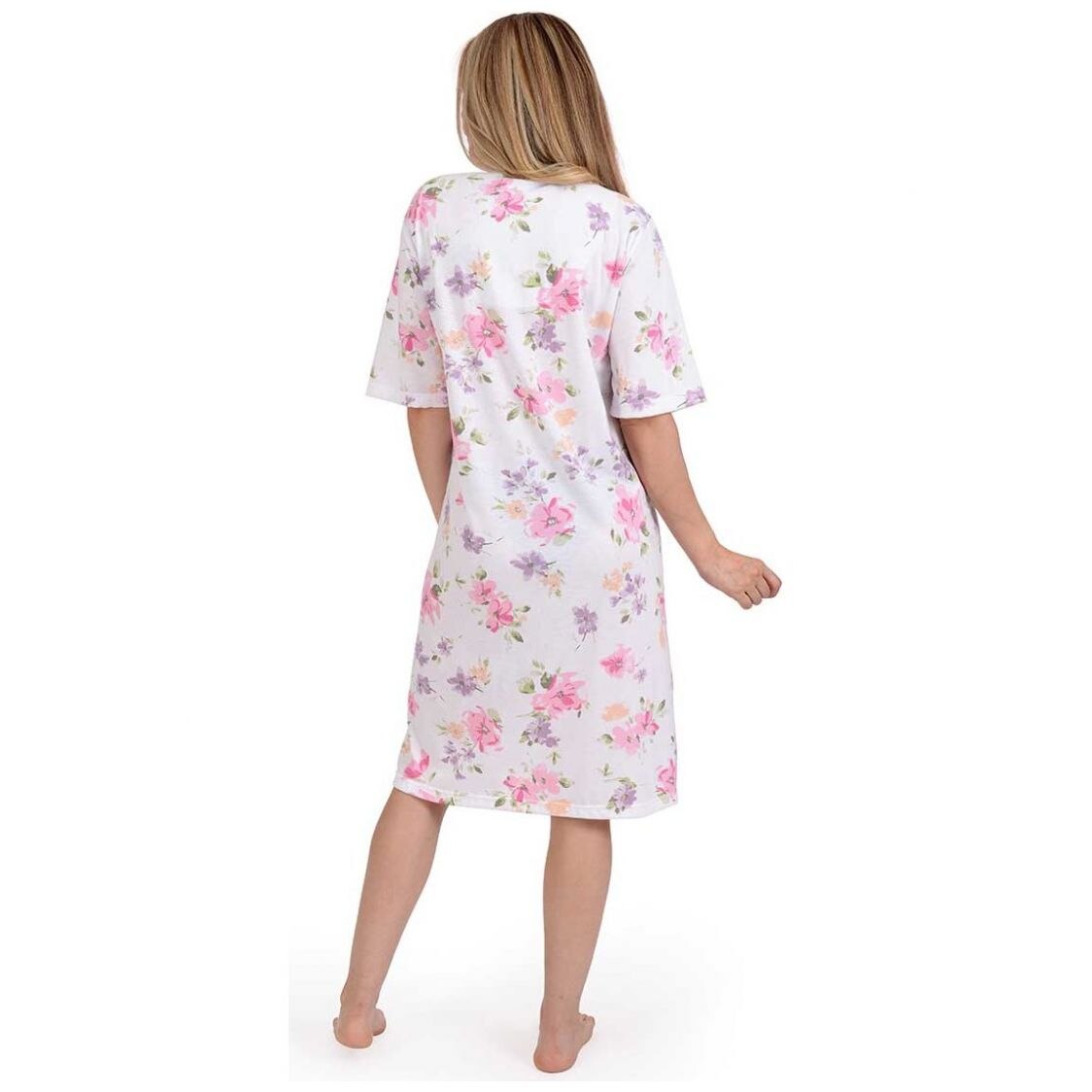 Bata Chiffon de Manga Corta Intime Lingerie