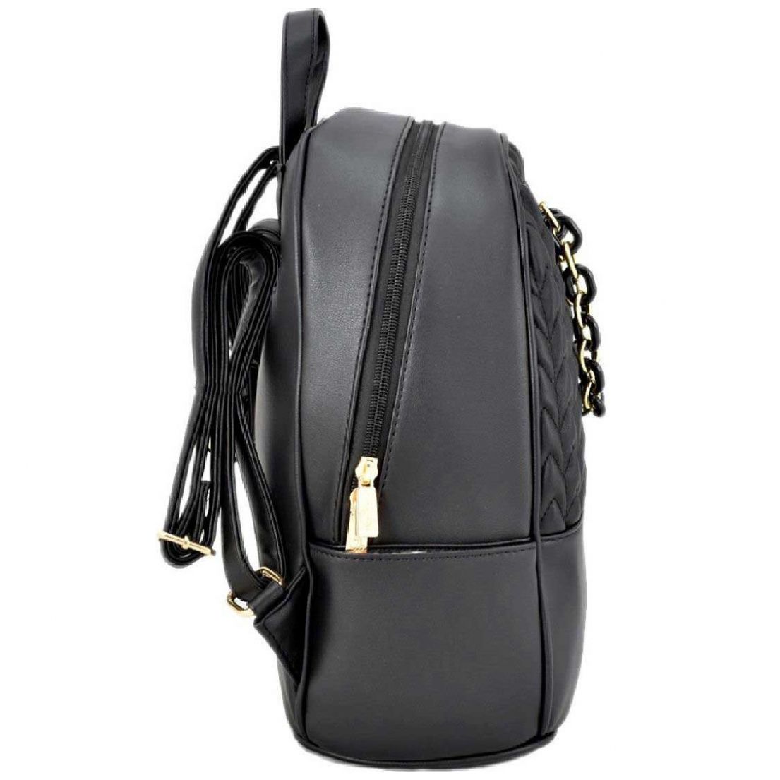 Bolso backpack baby phat negro con texturizado frontal Sears