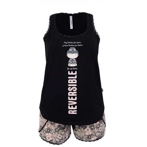 Pijama Top China Reversible Y Short Sho Shi