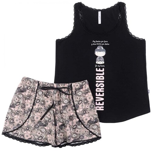 Pijama Top China Reversible Y Short Sho Shi