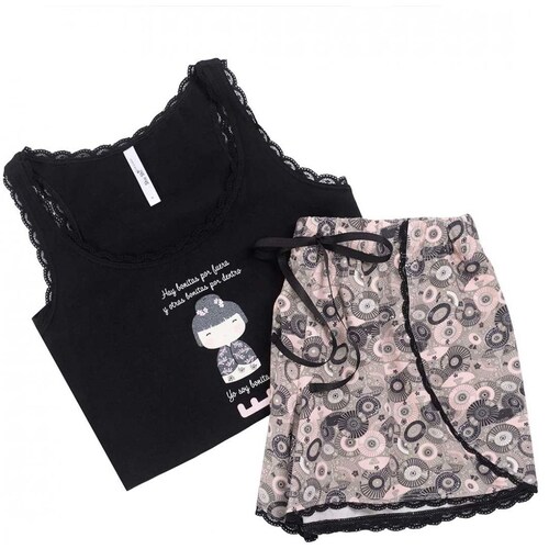 Pijama Top China Reversible Y Short Sho Shi