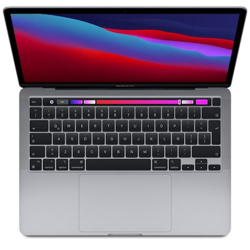 Laptop Macbook Pro 13" Teclado Español Myd92Laa Chip M1 512Gb Ssd Gris Espacial