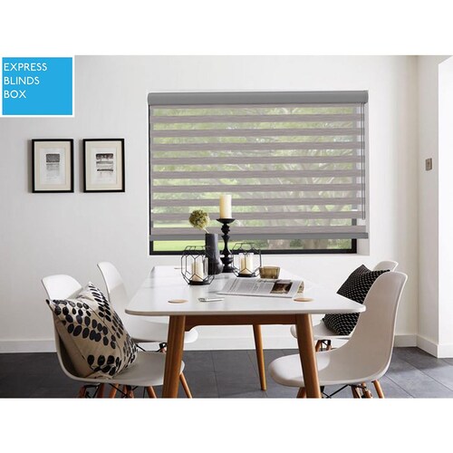 Persiana Express Blinds Enrollable Dyn Sheer Rattan 1.20X1.70 Gris