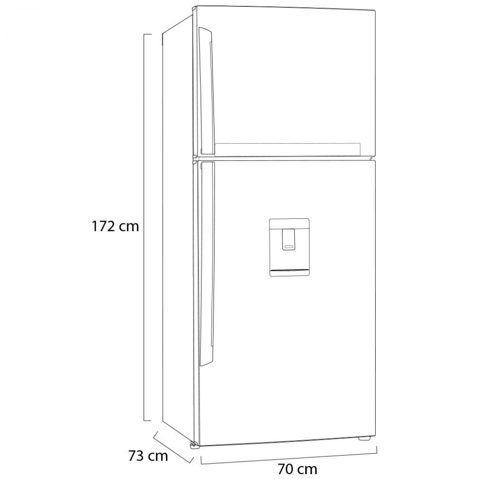 Refrigerador LG Top Mount Linear Inverter con Smart Thinq Wifi 16 Pies³ - Negro - Lt44Agd