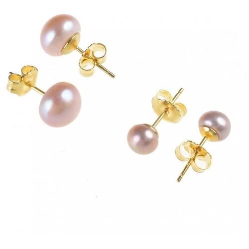Juego Pulseras Y Aretes Perla Cultivada Eva