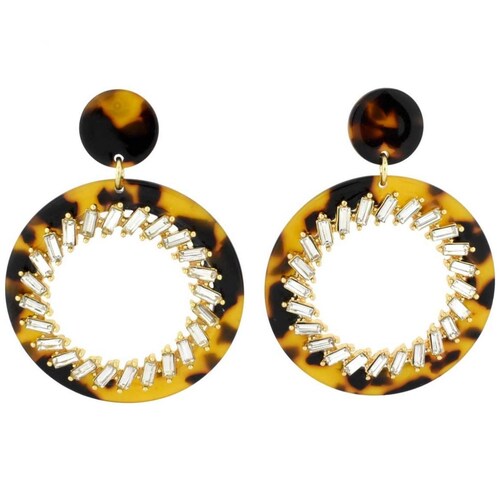 Aretes Sol Y Animal Print C2C
