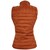 Chaleco Naranja Cuello Alto Diseño Capitonado Basel para Mujer