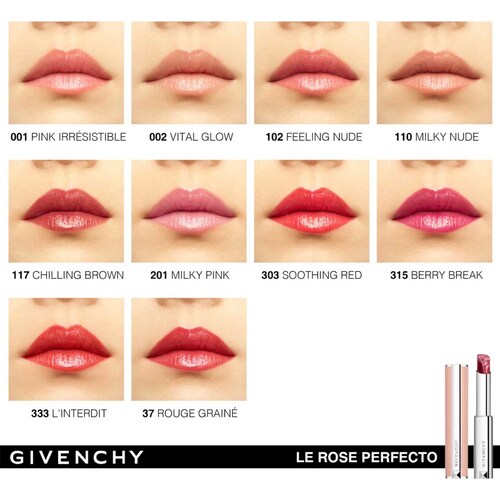 Givenchy Rose Perfecto, Bálsamo Labial   N333