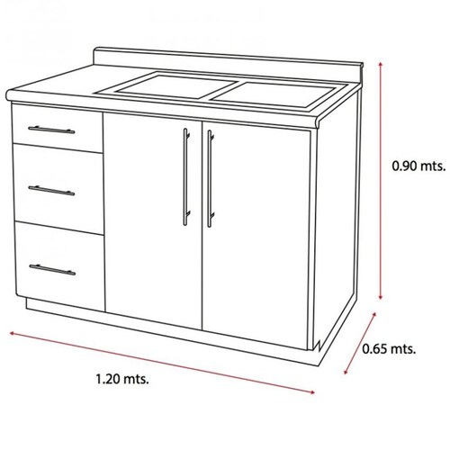 Modulo con Tina 120 Cm Polonia New Challenge