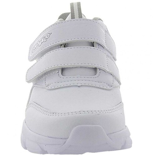 Tenis Escolar Pinkman Velcro 22-25 Blanco Chabelo