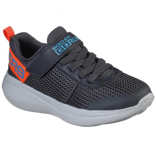 Tenis Go Run Fast 17-22 Gris Skechers para Niño