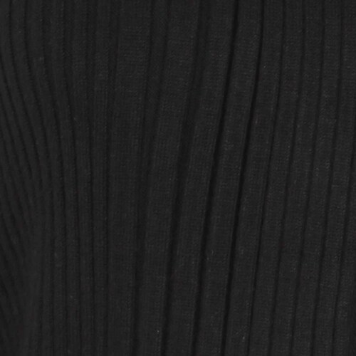 Suéter Negro Cuello Abierto Diseño de Punto City Femme