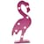 Home Nature Figura Decorativa Flamingo para Pared con Luces 30*14*2.8 Cm