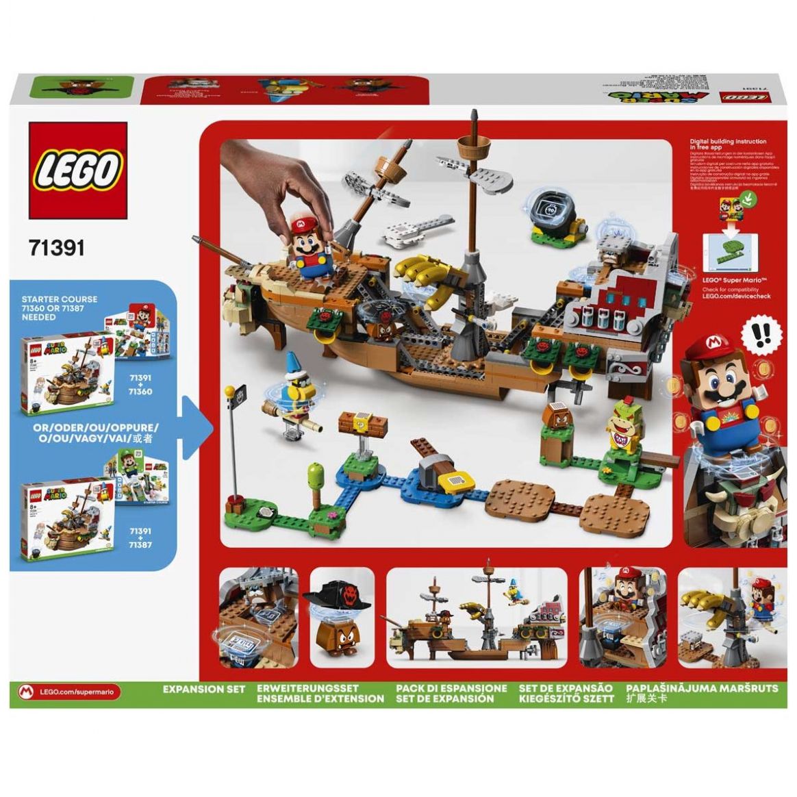 Super Mario Set De Expansion Aeronave De Bowser Lego Sears