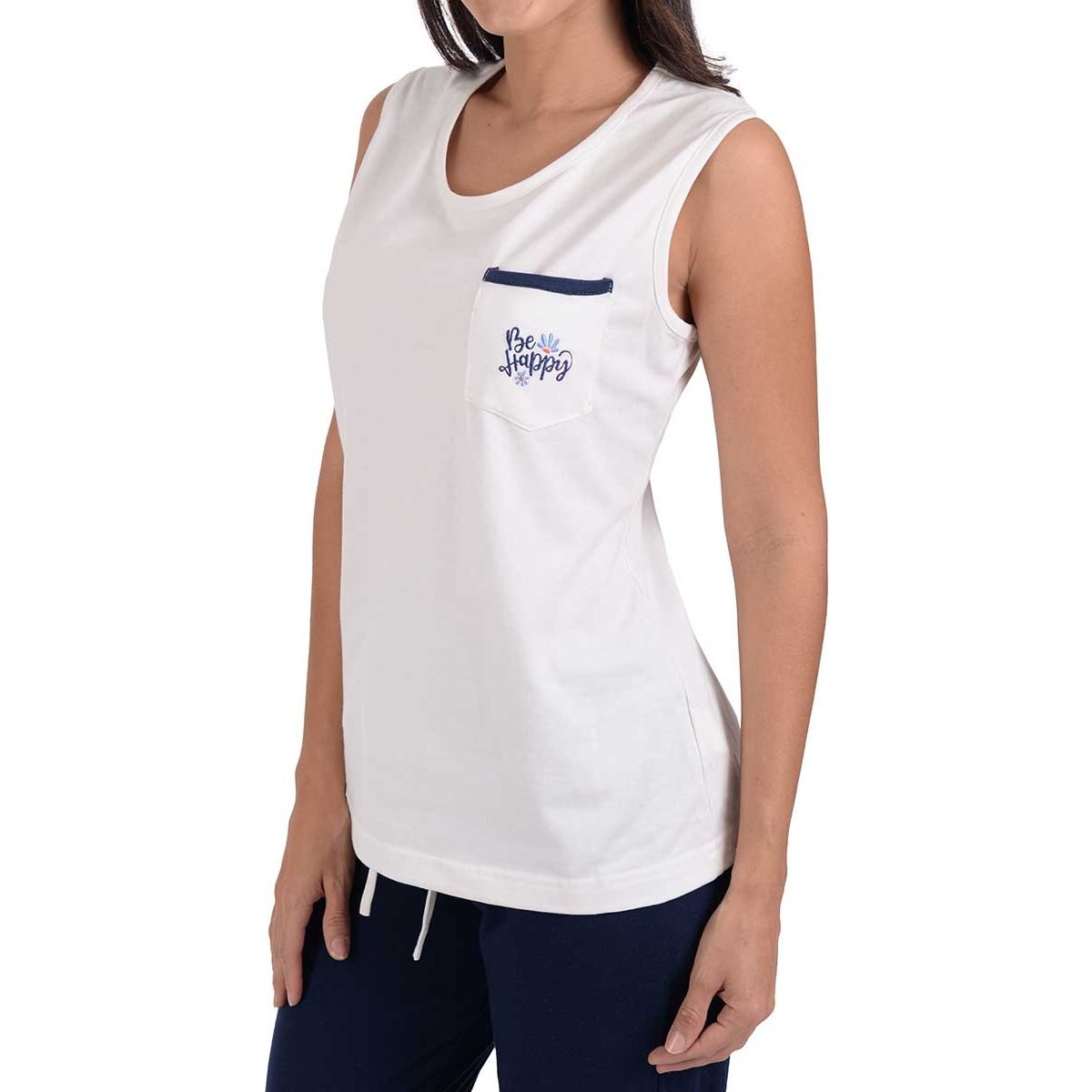Pijama Chiffon Playera Y Capri Mia Intima