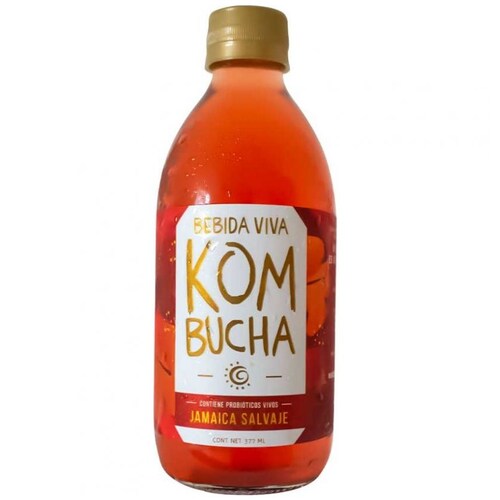 Bebida Kombucha Jamaica Salvaje 377 Ml